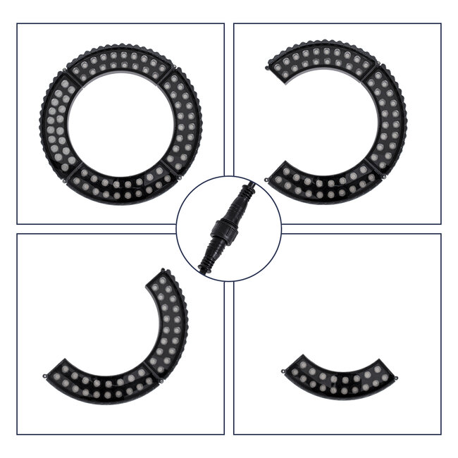 TREELIGHT-JINA 90695 Κυρτή Μπάρα Φωτισμού Wall Washer με Αντιθαμβωτική Γρίλια Ειδική για Φυτά - Δέντρα LED 18W 1530lm 10° DC 24V Αδιάβροχο IP67 L29 x W11 x H10.5cm RGBW DMX512 - Γκρι Ανθρακί - 3 Years Warranty - 9