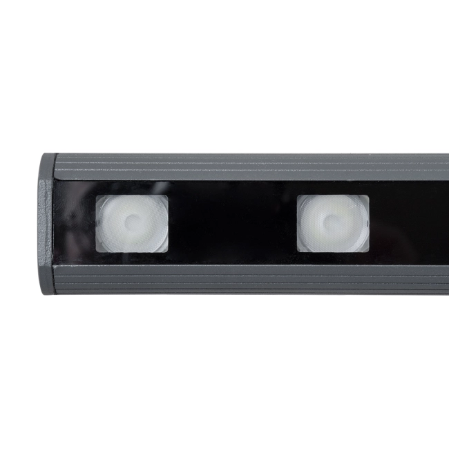 WASHERPANDA 90585 Μπάρα Φωτισμού Wall Washer LED 36W 3060lm 15° DC 24V Αδιάβροχο IP67 Πολύχρωμο RGBW Dimmable DMX512 - Bridgelux SMD Chip - Γκρι Ανθρακί - Μ100 x Π4 x Υ3.5cm - 3 Χρόνια Εγγύηση - 8