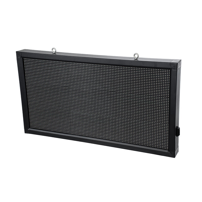 DISPLAY 90809 LED Scrolling Display 96x48cm - Κυλιόμενη Ψηφιακή Πινακίδα / Επιγραφή Μονής Όψης P10 LED SMD AC 220-240V - Λειτουργία μέσω Wi-Fi με Εφαρμογή APP - Αισθήτηρας Θερμοκρασίας και Υγρασίας - Αδιάβροχο IP65 - Μ104 x Π9 x Υ56cm - Πράσινο - 1 Χρόνο Εγγύηση