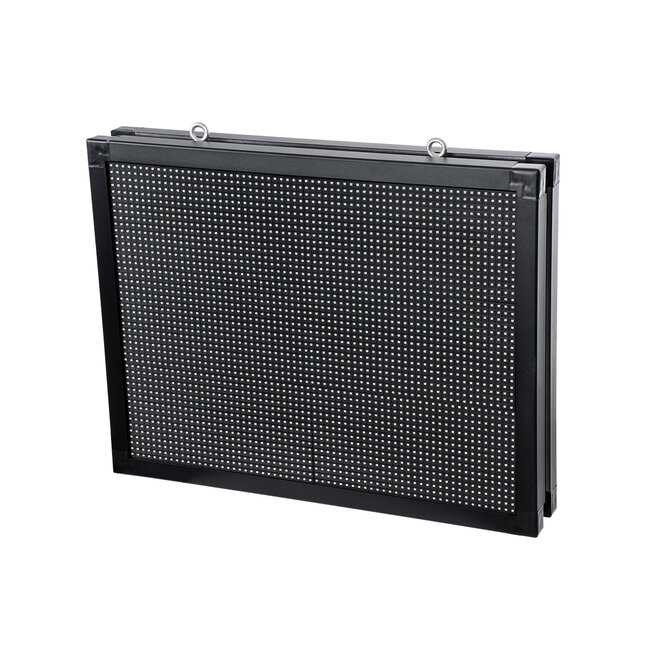 DISPLAY 90806 LED Scrolling Display 64x48cm - Κυλιόμενη Ψηφιακή Πινακίδα / Επιγραφή Διπλής Όψης P10 LED SMD AC 220-240V - Λειτουργία μέσω Wi-Fi με Εφαρμογή APP - Αισθήτηρας Θερμοκρασίας και Υγρασίας - Αδιάβροχο IP65 - Μ70 x Π11 x Υ54.5cm - Μπλε - 1 Χρόνο Εγγύηση - 8
