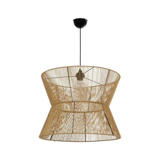 UPCONE 205-0056 Boho Κρεμαστό Φωτιστικό Οροφής με Ντουί 1 x E27 AC 220-240V IP20 - Μπεζ - M50 x Π50 x 43cm - 4