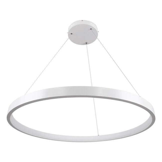 kelvo® NEMESIS KLV-101-0212 Κρεμαστό Φωτιστικό Οροφής LED 67W 6700lm 180° AC 220-240V IP20 Ρυθμιζόμενο Λευκό CCT με Χειριστήριο από 2700K έως 6000K Dimmable - Lumileds SMD Chip - Λευκό Ματ - Μ80 x Π80 x Υ4cm - 3 Χρόνια Εγγύηση