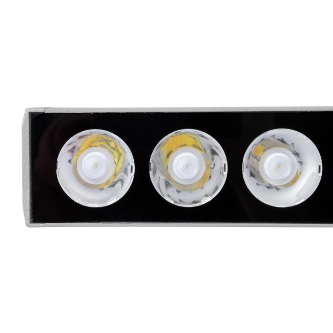 WASHERJAVIA 90556 Μπάρα Φωτισμού Wall Washer LED 48W 5520lm 5° DC 24V Αδιάβροχο IP67 Φυσικό Λευκό 4500K Dimmable - Bridgelux SMD Chip - Γκρι Ανθρακί - Μ100 x Π5.2 x Υ3.6cm - 3 Χρόνια Εγγύηση - 8
