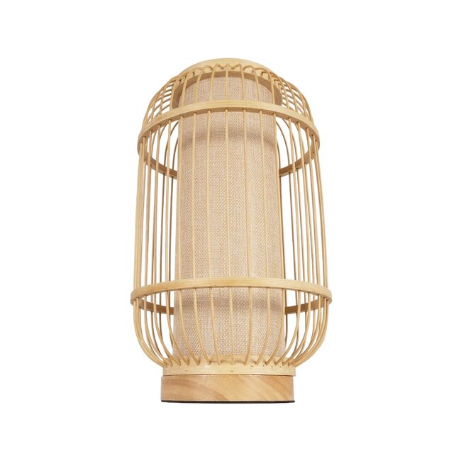 TULUM 02001 Boho Επιτραπέζιο Φωτιστικό Πορτατίφ με Ντουί 1 x E27 AC 220-240V IP20 - Μπεζ - Μ20 x Π20 x Υ32cm - 4