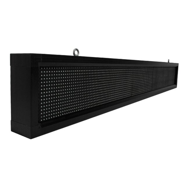 DISPLAY 90262 Κυλιόμενη Ψηφιακή Επιγραφή P10 Μονής Όψης LED AC 220-240V Αδιάβροχο IP54 Πράσινο - WiFi Control μέσω FK APP - Αισθητήρας Θερμοκρασίας & Υγρασίας - Μ168 x Π9 x Υ24cm - 2 Χρόνια Εγγύηση - 2