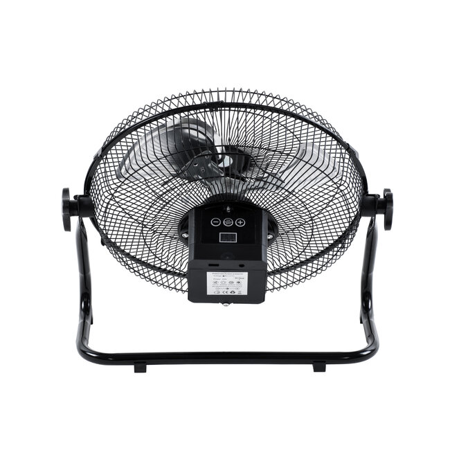 SOLARO-FAN 85352 Solar Fan Αυτόνομος Ηλιακός Επιδαπέδιος Ανεμιστήρας 25W 2 Λειτουργιών Ρεύματος με AC 220-240V ή με Φωτοβολταϊκό Panel 9V 12W & Επαναφορτιζόμενη Μπαταρία Li-ion 7.4V 4400mAh - 12 Ταχύτητες - Ενσωματωμένο USB 2.0 Charger Συσκευών - IP20 - Μ42 x Π20 x Υ35cm - Μαύρο & Ασημί - - 5