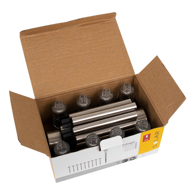 71521-10 ΣΕΤ 10 Τεμαχίων Αυτόνομα Ηλιακά Φωτιστικά LED SMD 1W 40lm με Ενσωματωμένη Μπαταρία 600mAh - Φωτοβολταϊκό Πάνελ με Αισθητήρα Ημέρας-Νύχτας Αδιάβροχο IP65 Φανάρι Κήπου Στρογγυλό Θερμό Λευκό 2700K - 7