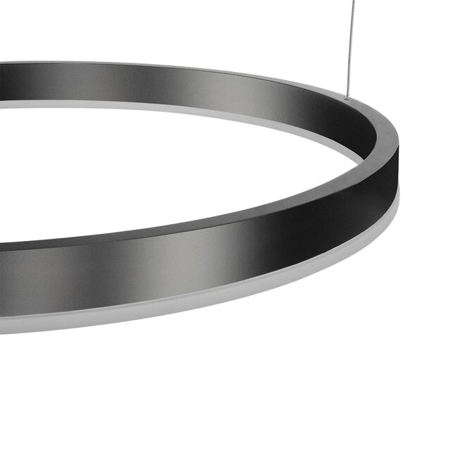 kelvo® VENOM KLV-101-0202 Κρεμαστό Φωτιστικό Οροφής LED 150W 15000lm 120° AC 220-240V IP20 Ρυθμιζόμενο Λευκό CCT με Χειριστήριο από 2700K έως 6000K Dimmable - Lumileds SMD Chip - Μαύρο Ματ - Μ150 x Π90 x Υ60cm - 3 Χρόνια Εγγύηση - 5