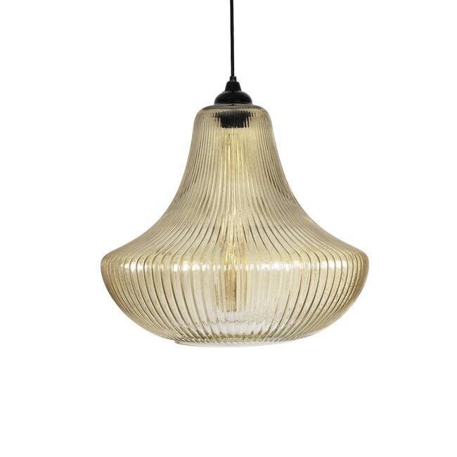 VERRE 206-0022 Μοντέρνο Κρεμαστό Φωτιστικό Οροφής με Ντουί 1 x E27 AC 220-240V IP20 - Mελί - Μ38 x Π38 x Υ34cm - 5