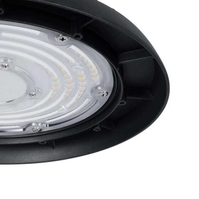 INDUSTRY 61500 LED UFO HIGH BAY 100W 175*SANAN OPTO CHIP 150lm/W 15000lm CRI≥80Ra SDCM<5 90° 85-265VAC 50/60Hz IP65 5000K TÜV SÜD CERTIFIED DRIVER - Μαύρο - Μ26.5 x Π26.5 x Υ15cm - 5 Χρόνια Εγγύηση - 8