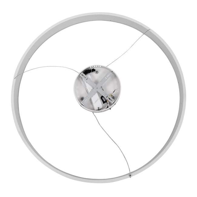 kelvo® VENOM KLV-101-0191 Κρεμαστό Φωτιστικό Οροφής LED 67W 6700lm 120° AC 220-240V IP20 Ρυθμιζόμενο Λευκό CCT με Χειριστήριο από 2700K έως 6000K Dimmable - Lumileds SMD Chip - Λευκό Ματ - Μ80 x Π80 x Υ6.5cm - 3 Χρόνια Εγγύηση - 8