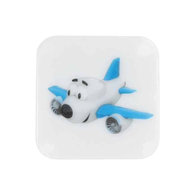 KIDDO 202-0003 Παιδικό Φωτιστικό Νυκτός LED 1W 95lm 360° AC220-240V IP20 Ψυχρό Λευκό 6000K - Μ5.5 x Π5.5 x Υ8cm - 2 Χρόνια Εγγύηση