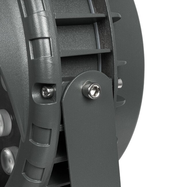 TREEVINA 999-0268 Φωτιστικό Σποτ με Αντιθαμβωτική Γρίλια για Φυτά - Δέντρα με Βάση Κήπου / Καρφωτό LED 24W 2040lm 10° DC 24V Αδιάβροχο IP65 Ultra Θερμό Λευκό 2200K Dimmable - Bridgelux SMD Chip - Γκρι Ανθρακί - Μ24.5 x Π14 x Υ27cm - 3 Χρόνια Εγγύηση - 9