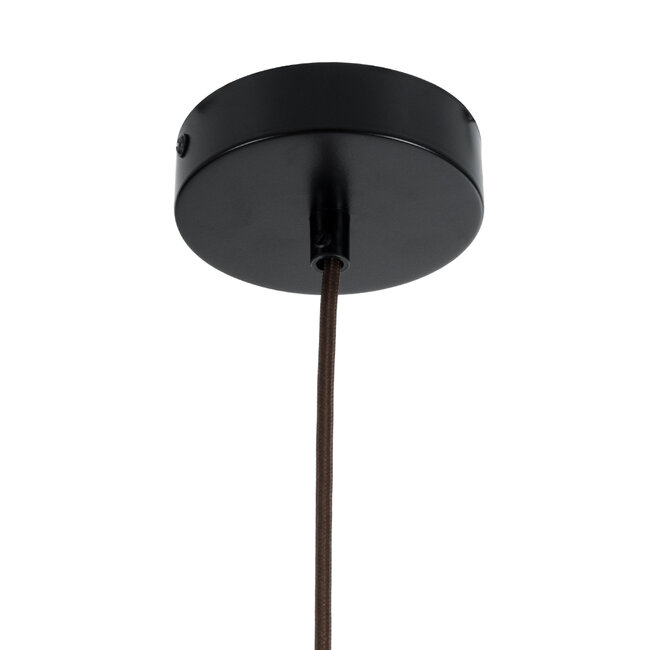 BEADS 00693 Vintage Κρεμαστό Φωτιστικό Οροφής Μονόφωτο 1 x E27 AC220-240V IP20 - Φ5 x Υ33cm - Καφέ Σκούρο Ξύλινο Ανάρτηση - 5 Χρόνια Εγγύηση - 4