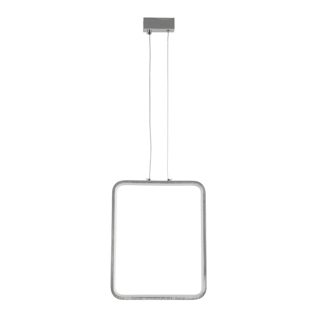 NEROBA 61304 Μοντέρνο Κρεμαστό Φωτιστικό Οροφής LED 18W 1980lm 360° AC 220-240V IP20 Ρυθμιζόμενο Λευκό CCT με On/Off 2700K/4500K/6000K - Lumileds SMD Chip - Νίκελ Βούρτσας - Μ29 x Π2 x Υ36cm - 3 Χρόνια Εγγύηση - 3