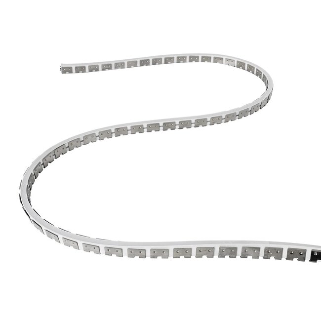 kelvo® NEONPRO KLV-101-0069 Εύκαμπτη Βάση Στήριξης για Neon Flex LED Αδιάβροχο IP65 - Νίκελ Χρώμιο - Μ1000 x Π0.7 x Υ1.2cm - Ρολό 10 Μέτρων - 6
