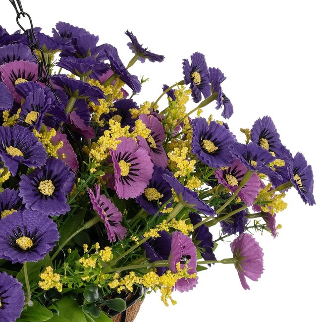 Artificial Garden GERBERA HANGING PLANT 20637 Τεχνητό Κρεμαστό Διακοσμητικό Φυτό Ζέρμπερας Μ40 x Π40 x Y46cm