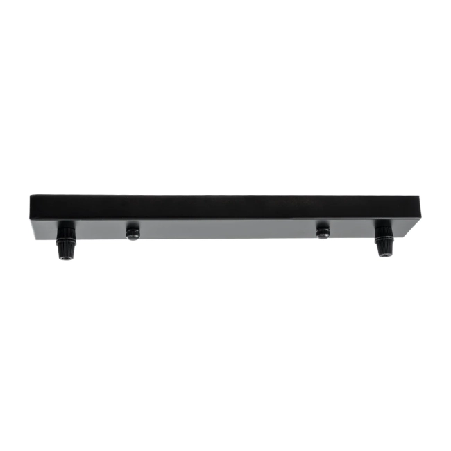 WALLBASE 77521 Γραμμική Μεταλλική Ροζέτα για Κρέμαση 2 Φωτιστικών - Μαύρο - Μ30 x Π5 x Υ2cm WALLBASE 77521 Γραμμική Μεταλλική Ροζέτα για Κρέμαση 2 Φωτιστικών - Μαύρο - Μ30 x Π5 x Υ2cm