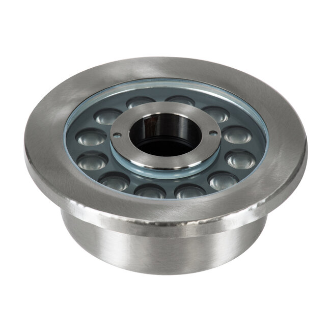 UNDERWATER-DENIS 90435 Υποβρύχιο Χωνευτό Φωτιστικό Σποτ Ειδικό για Σιντριβάνια - Πισίνες - Τζακούζι LED 9W 810lm 30° DC 24V Αδιάβροχο IP68 Φ16.7 x Υ7.5cm Θερμό Λευκό 2700K - Ανοξείδωτο Ατσάλι SS304 - 3 Years Warranty