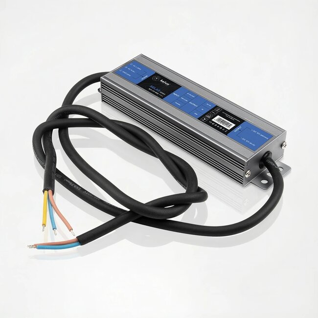 kelvo® SELAS KLV-107-0022 Τροφοδοτικό/Μετασχηματιστής Class I PELV 60W 5A AC 220-240V σε DC 12V Αδιάβροχο IP67 - Γκρι Ανθρακί Ματ - Μ15.8 x Π4.3 x Υ2.3cm - 5 Χρόνια Εγγύηση - 6