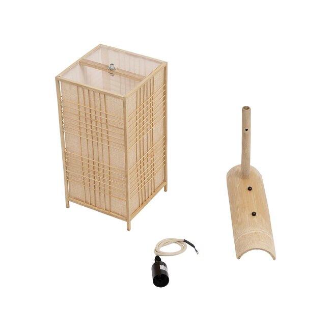 KOMO 01976 Boho Φωτιστικό Τοίχου - Απλίκα με Ντουί 1 x E27 AC 220-240V IP20 - Μπεζ - Μ20 x Π30 x Υ60cm - 9