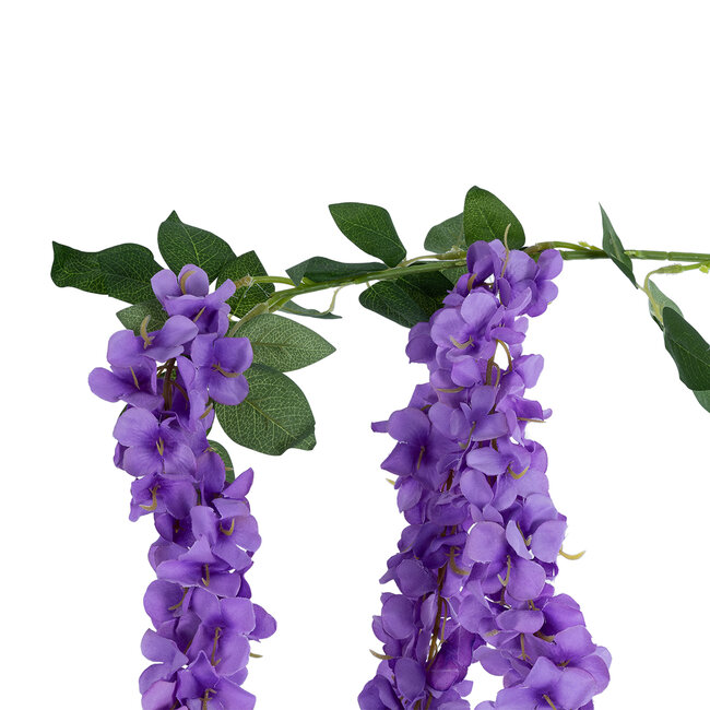 Artificial Garden PURPLE WISTERIA FLOWER BRANCH 21517 Τεχνητό Διακοσμητικό κλαδί Βιστέρια Μωβ Φ45 x Υ120cm