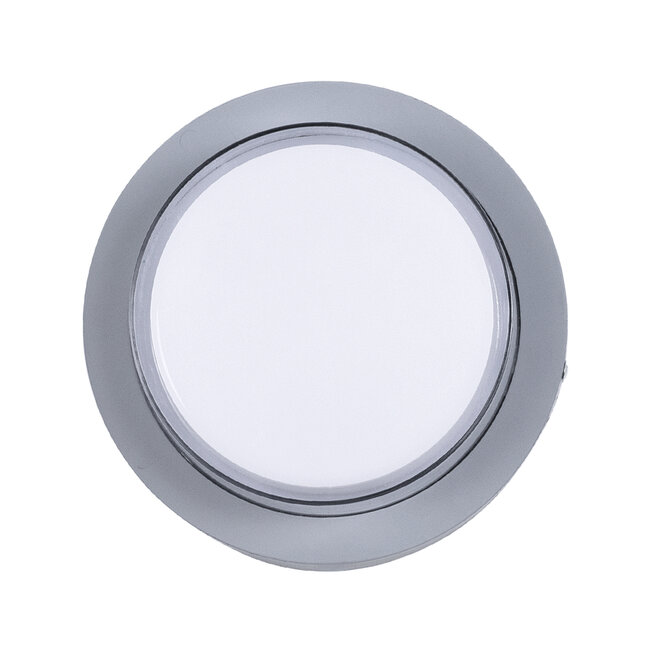 NEXUS 60762 Φωτιστικό Τοίχου - Απλίκα Αρχιτεκτονικού Φωτισμού Εσωτερικού/Εξωτερικού Χώρου Up or Down LED 10W 1050lm 120° AC175-265V Αδιάβροχο IP65 - Πλαστικό Σώμα - Φυσικό λευκό 4500K - Φ17 x Υ9cm - Γκρι - Bridgelux Chip - 3 Χρόνια Εγγύηση