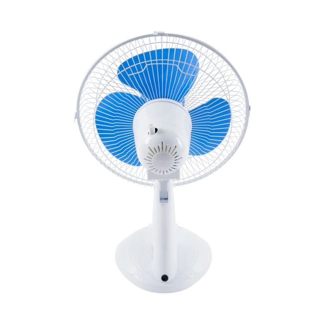 SOLARI-FAN 85353 Solar Fan Αυτόνομος Ηλιακός Επιτραπέζιος Ανεμιστήρας 25W 2 Λειτουργιών Ρεύματος με AC 220-240V ή με Φωτοβολταϊκό Panel 9V 12W & Επαναφορτιζόμενη Μπαταρία Li-ion 7.4V 4400mAh - 3 Ταχύτητες - IP20 - Μ24 x Π36 x Υ49cm - Λευκό & Μπλε - 5