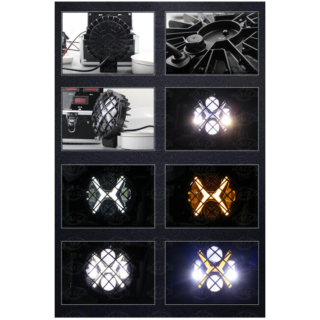 85438 Vehicle & JEEP Work Lights - Φώτα Εργασίας για Οχήματα και JEEP με X Light DRL & Φλας LED High Power 45W DC 9-36V Αδιάβροχo IP67 Πορτοκαλί & Ψυχρό Λευκό 6000K M17 x Π8 x Υ21cm - 8