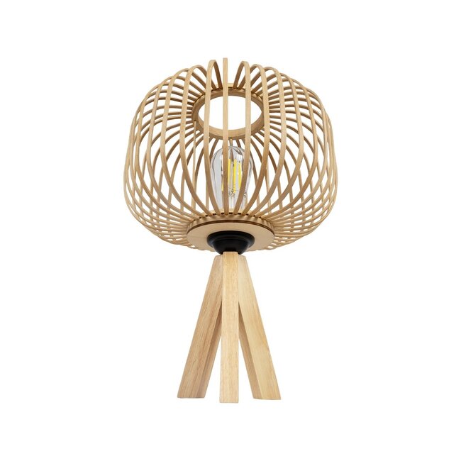 CHORD 01990 Boho Επιτραπέζιο Φωτιστικό Πορτατίφ με Ντουί 1 x E27 AC 220-240V IP20 - Μπεζ - Μ31 x Π31 x Υ43cm - 4