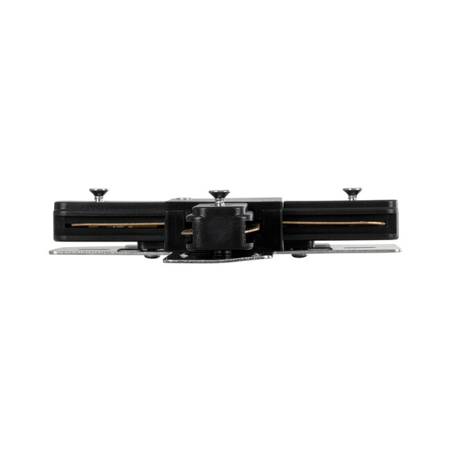 2L-EUROTRACK 60909 Αντάπτορας +(Σταυρός) - Μονοφασικός 2 Καλωδίων για όλες τις Ράγες EUROTRACK AC 220-240V IP20 Μ10.7 x Π10.7 x Υ1.5cm - EUROTRACKSystem 1L+1N - Θερμοπλαστικό - Μαύρο - 5 Χρόνια Εγγύηση - 5