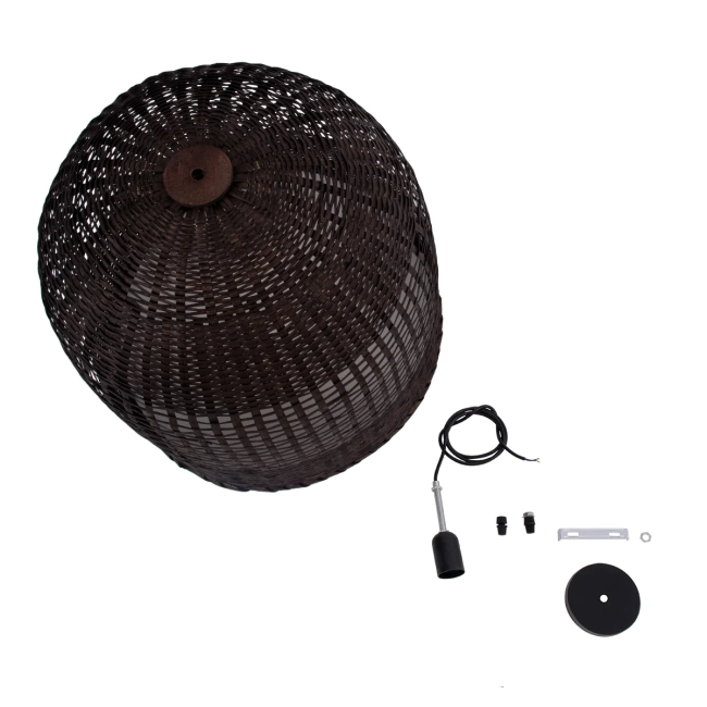  BORA-BORA 01736 Boho Κρεμαστό Φωτιστικό Οροφής με Ντουί 1 x E27 AC 220-240V IP20 - Καφέ - Μ42 x Π42 x Y44cm - 11