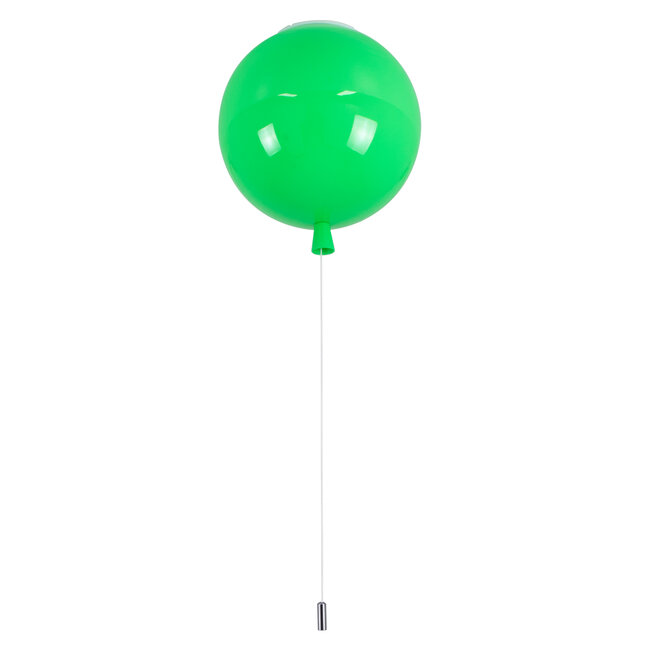 BALLOON 00653 Μοντέρνο Παιδικό Φωτιστικό Οροφής Μονόφωτο Πράσινο Πλαστικό Μπάλα Φ30 x Υ33cm - 4