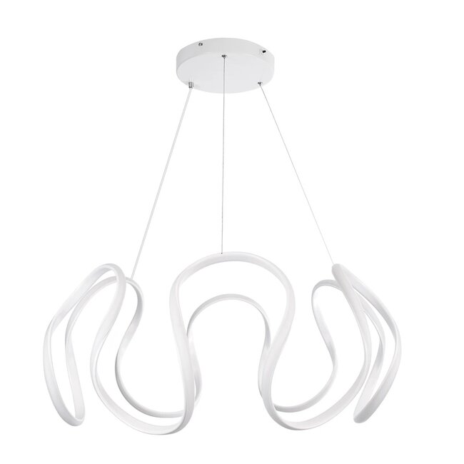 kelvo® TARANTULA KLV-101-0270 Κρεμαστό Φωτιστικό Οροφής LED 120W 12000lm 360° AC 220-240V IP20 Ρυθμιζόμενο Λευκό CCT με Χειριστήριο από 2700K έως 6000K Dimmable - Lumileds SMD Chip - Λευκό Ματ - Μ78 x Π78 x Υ31.5cm - 3 Χρόνια Εγγύηση - 4