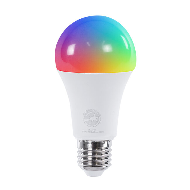 60490 Έξυπνη Λάμπα LED E27 A60 Γλόμπος Smart Home Wifi 12W 1200lm 260° AC 220-240V IP20 Φ6 x Υ12cm RGB+CCT - Εναλλαγή Φωτισμού & Dimming μέσω Εφαρμογής Tuya - Bridgelux Chip - 3 Χρόνια Εγγύηση - 4