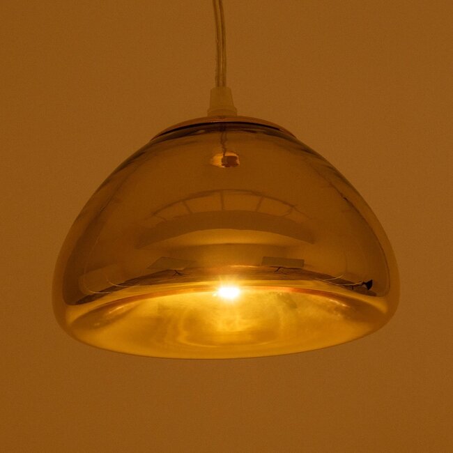 CRISTIN 999-0038 Μοντέρνο Κρεμαστό Φωτιστικό Οροφής με Ντουί 1 x G4 AC 220-240V IP20 - Χάλκινο - Μ18 x Π18 x Υ13cm - 2