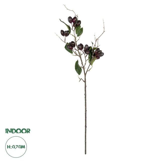 Artificial Garden OLIVE FRUIT BRANCH 21447 Τεχνητό Διακοσμητικό Κλαδί Ελίας Y70cm