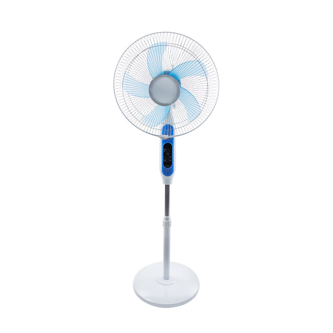 SOLARE-FAN 85357 Solar Fan Αυτόνομος Ηλιακός Επιδαπέδιος Ανεμιστήρας 25W 2 Λειτουργιών Ρεύματος με AC 220-240V ή με Φωτοβολταϊκό Panel 9V 15W & Επαναφορτιζόμενη Μπαταρία Li-ion 7.4V 6000mAh - 12 Ταχύτητες - Ασύρματο Χειριστήριο - Ενσωματωμένο USB 2.0 Charger Συσκευών - IP20 - Μ44 x Π37.5  - 4