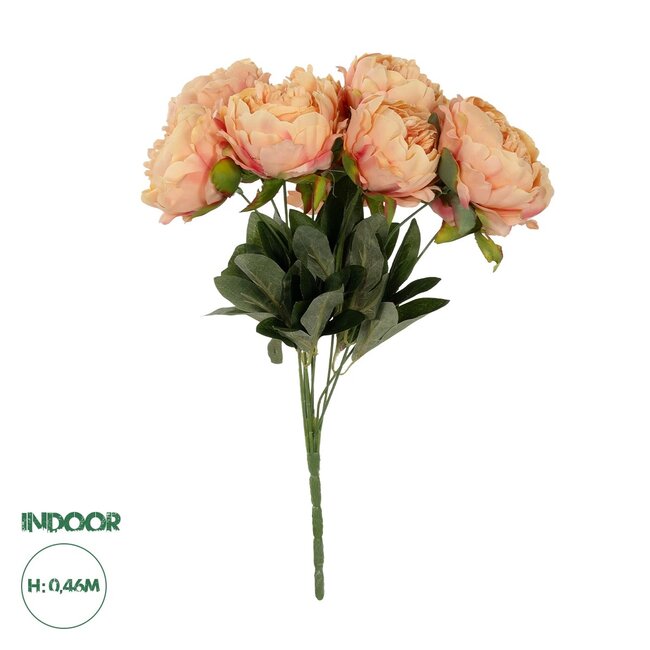 Artificial Garden PEONY FLOWER 21297 Τεχνητό Διακοσμητικό Μπουκέτο Κλαδιά Παιώνιας Μ35 x Π23 x Υ46cm