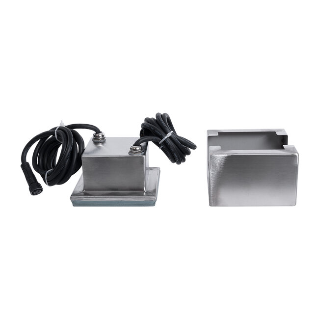 CYBOLITHOS 60947 Χωνευτό Φωτιστικό Σποτ Δαπέδου LED 2W 265lm 120° DC 24V Αδιάβροχο IP68 IK06 Μ10 x Π10 x Υ8cm 4500K Dimmable - Tempered Γαλακτερό Γυαλί & Ανοξείδωτο Ατσάλι - Bridgelux Chip - 3 Χρόνια Εγγύηση - 7