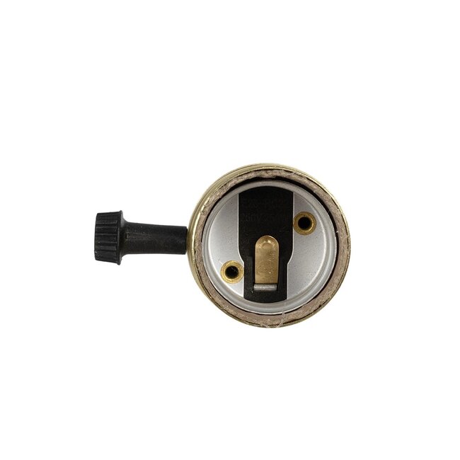 LAMPHOLDER 78966 Ντουί E27 με Διακόπτη On/Off IP20 Χρυσό - Μ5.5 x Π3.6 x Υ7cm - 4