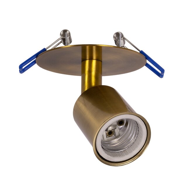 SARA 999-0061 Χωνευτό Φωτιστικό Οροφής Σποτ Μονόφωτο 1 x E27 IP20 Χρυσό Μέταλλο - Μ8,5 x Π8,5 x Υ11cm