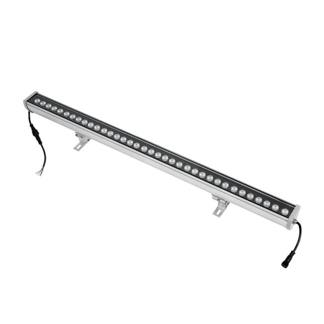 WASHERMOZA 999-0267 Μπάρα Φωτισμού Wall Washer LED 72W 6120lm 10-30° DC 24V Αδιάβροχο IP66 Πολύχρωμο RGB Dimmable - Bridgelux SMD Chip - Γκρι Ανθρακί - Μ100 x Π5 x Υ4cm - 3 Χρόνια Εγγύηση - 3