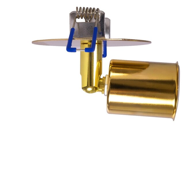 SARA 999-0060 Χωνευτό Φωτιστικό Οροφής Σποτ Μονόφωτο 1 x E27 IP20 Χρυσό Μέταλλο - Μ8,5 x Π8,5 x Υ11cm