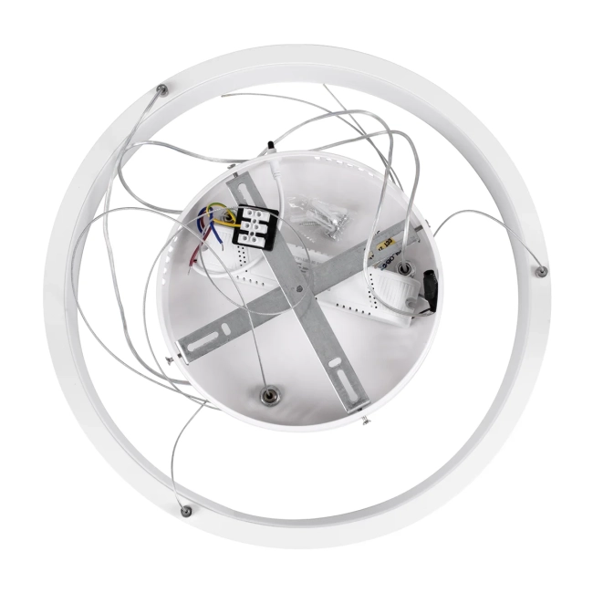 NEMESIS 61156 Μοντέρνο Κρεμαστό Φωτιστικό Οροφής LED 30W 3000lm 360° AC 220-240V IP20 Ρυθμιζόμενο Λευκό CCT με Χειριστήριο από 2700K έως 6000K Dimmable - Lumileds SMD Chip - Λευκό Ματ - Μ40 x Π40 x Υ4cm - 3 Χρόνια Εγγύηση - 7