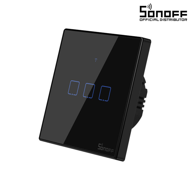 80020 SONOFF T3EU3C-TX-EU-R2 - Wi-Fi Smart Wall Touch Button Switch 3 Way TX GR Series