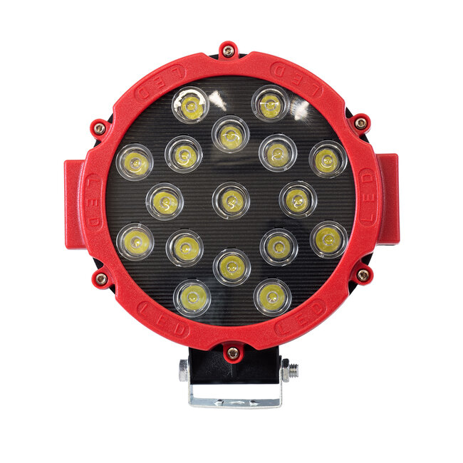 85422 Vehicle & Forklift Work Lights - Φώτα Εργασίας για Οχήματα Περονοφόρα - Κλάρκ LED 45W DC 9-80V Αδιάβροχο IP67 Μαύρο Κόκκινο Μ20 x Π18 x Υ5cm - 4