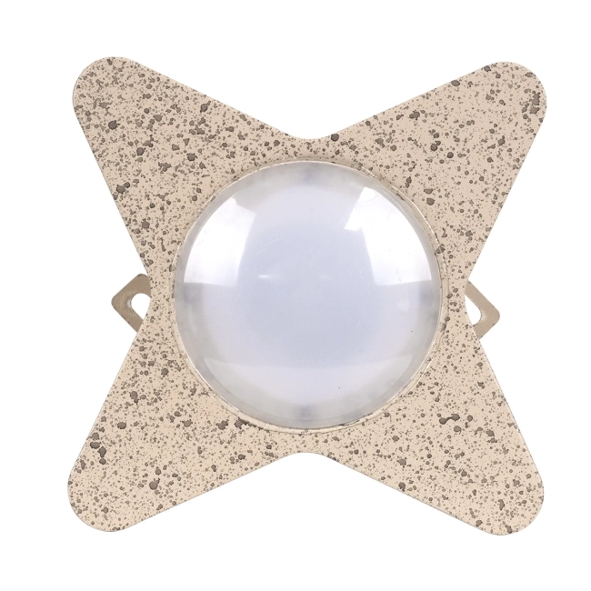  WALLLIGHT-CINA 90658 Μοντέρνο Φωτιστικό Τοίχου - Απλίκα LED 10W 1100lm 10° AC 220-240V Αδιάβροχο IP65 Θερμό Λευκό 2700K - CREE COB Chip & TÜV SÜD Driver - Μπεζ - Μ18.5 x Π18.5 x Υ8.5cm - 3 Χρόνια Εγγύηση - 5
