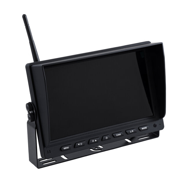 Έγχρωμη Οθόνη 9 ιντσών WiFi για Αυτοκινητο - Φορτηγό DC 12-24V - για Σύνδεση έως 4 WiFi Κάμερες 1080P HD Οπισθοπορείας - Μαύρο - 2