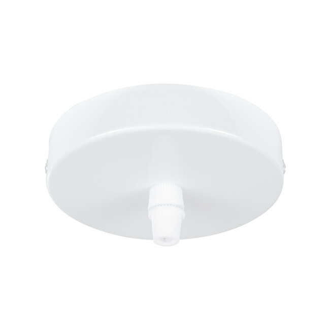 DIY 77500 Επιτοίχια Στρογγυλή Ροζέτα - Βάση για 1 Κρεμαστό Φωτιστικό - Φ10 x Υ2cm - Λευκό - Μεταλλικό - 5 Χρόνια Εγγύηση